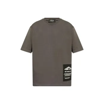 DSQUARED 2 Logo Patch Crewneck T Shirt