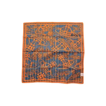 Vivienne Westwood   Silk Scarves Unisex Orange