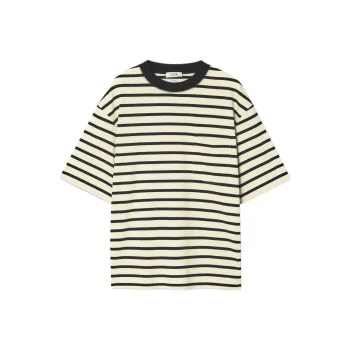 COS T Shirt Unisex Cream/Stripes
