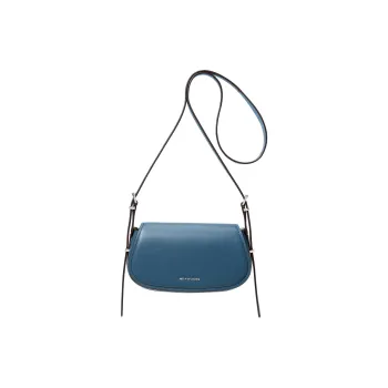 MICHAEL KORS Leather Crossbody Bag Small Size Women's Dark Burlap Blue