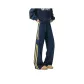 Navy Blue Yellow Stripes