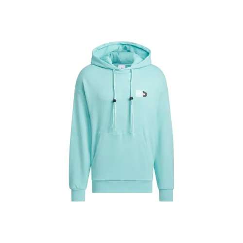 Adidas Originals SS24 V Day Hoodie Sweatshirt Unisex Simple Mint Green