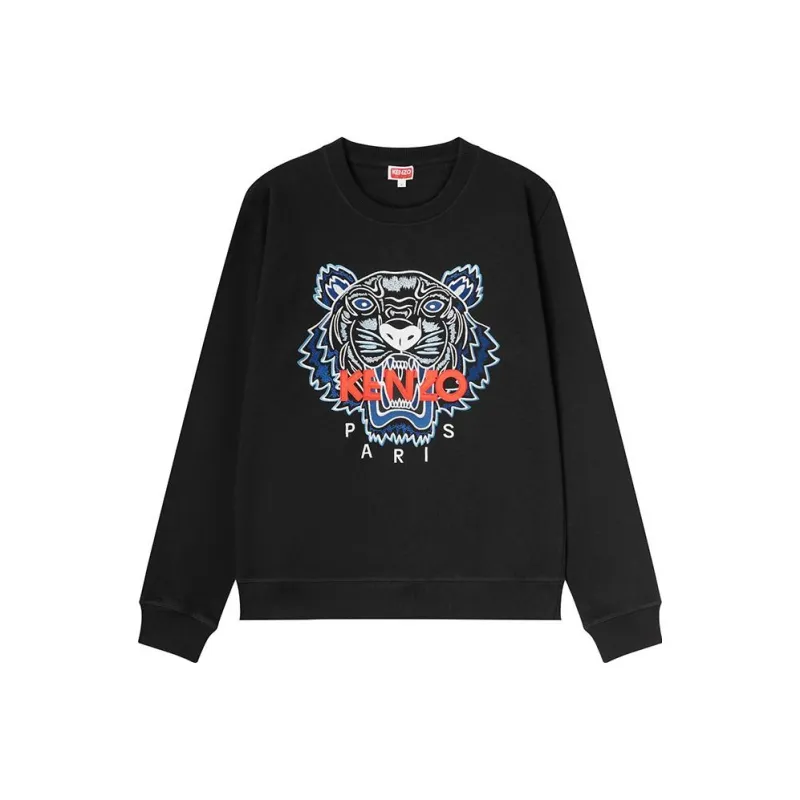 KENZO Tiger-patch Crew-neck Sweatshirt-0