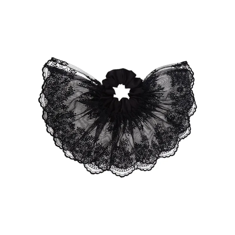 NICERURU Lace Mesh Hair Tie Women's-4