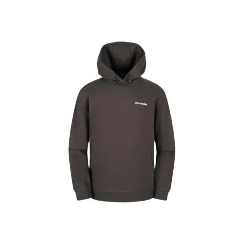 SALOMON Sweatshirt Unisex Dark Brown