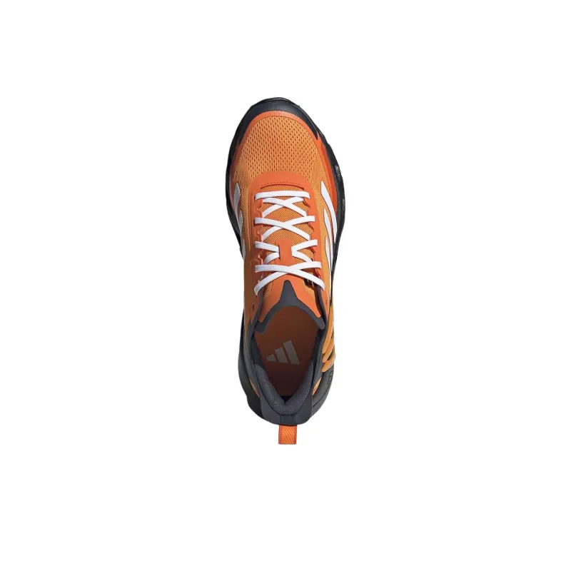 Adidas Anti Slip Wear Resistant Low Top Running Shoes Unisex Orange Black-3