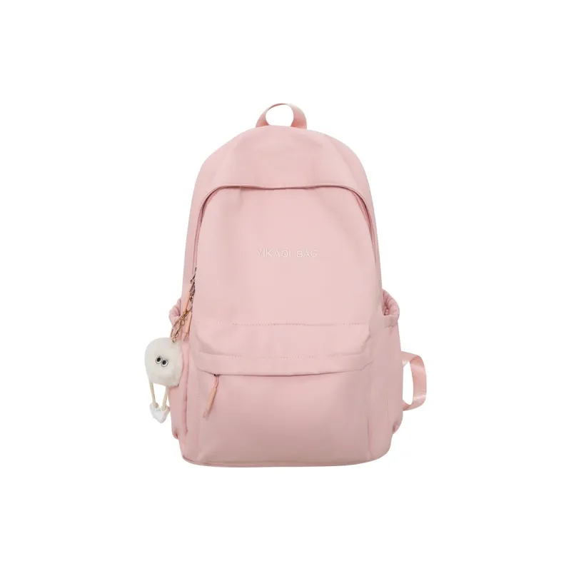 XIANGSU Nylon Backpack Unisex Pink/Purple/White/Brown/Black-0