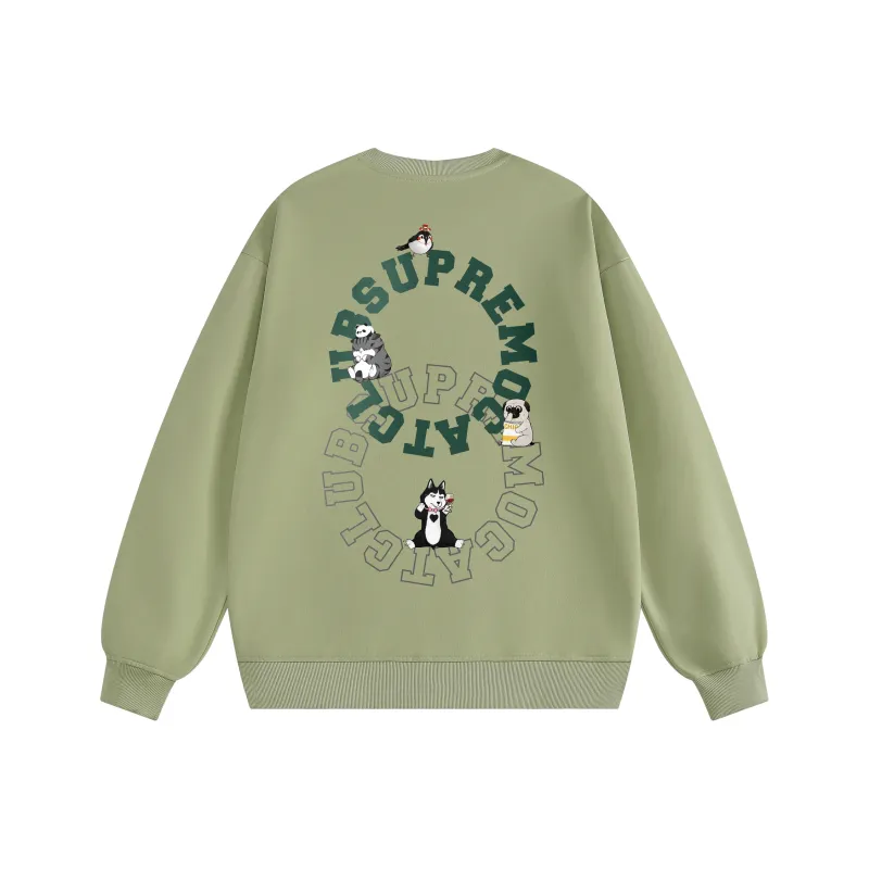Supremo Cat Sweatshirts Unisex-14