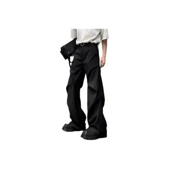 TESTUNG Casual Pants Unisex Classic Black