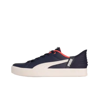 PUMA V Court Low Top Training Shoes Unisex Black White