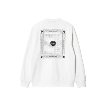 Carhartt WIP Heart Bandana Logo Printed Crewneck Sweatshirt