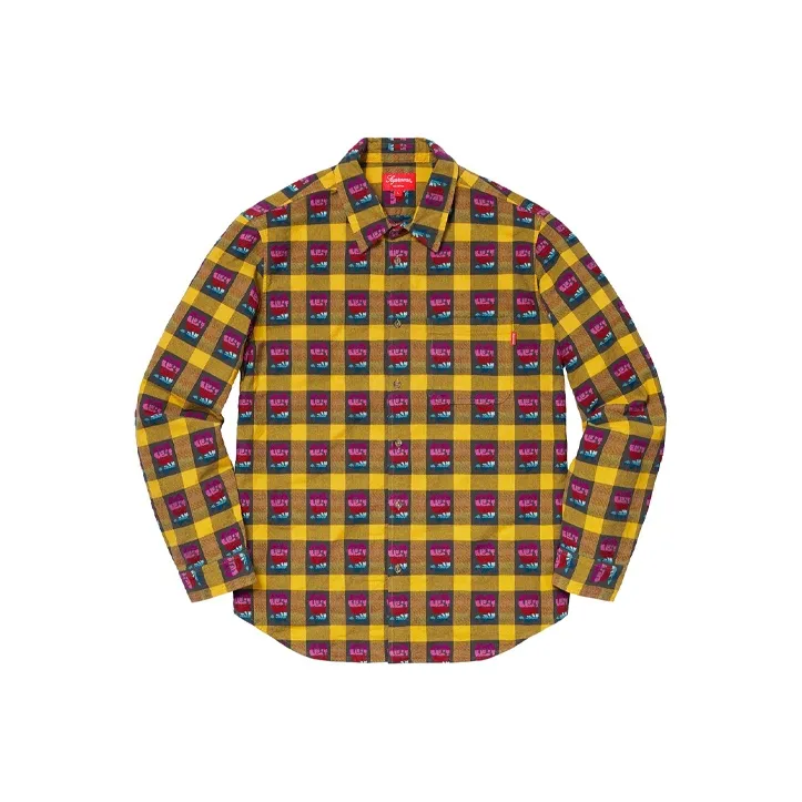Supreme Rose Buffalo Plaid Shirt-0