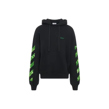 OFF WHITE Arrow motif Cotton Hoodie