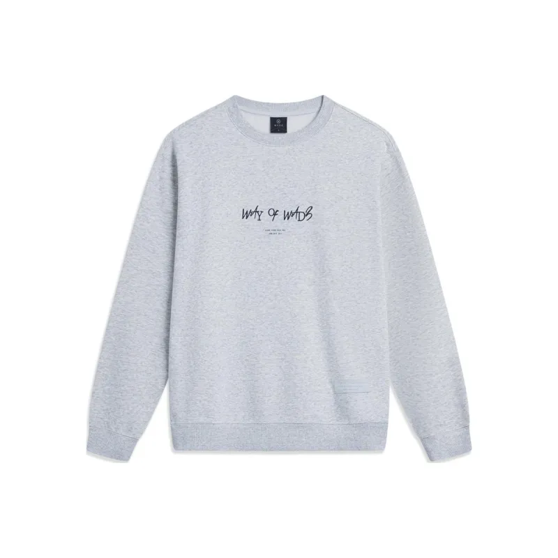 LiNing Sweatshirt Men's Heather Gray River Stone Gray-0
