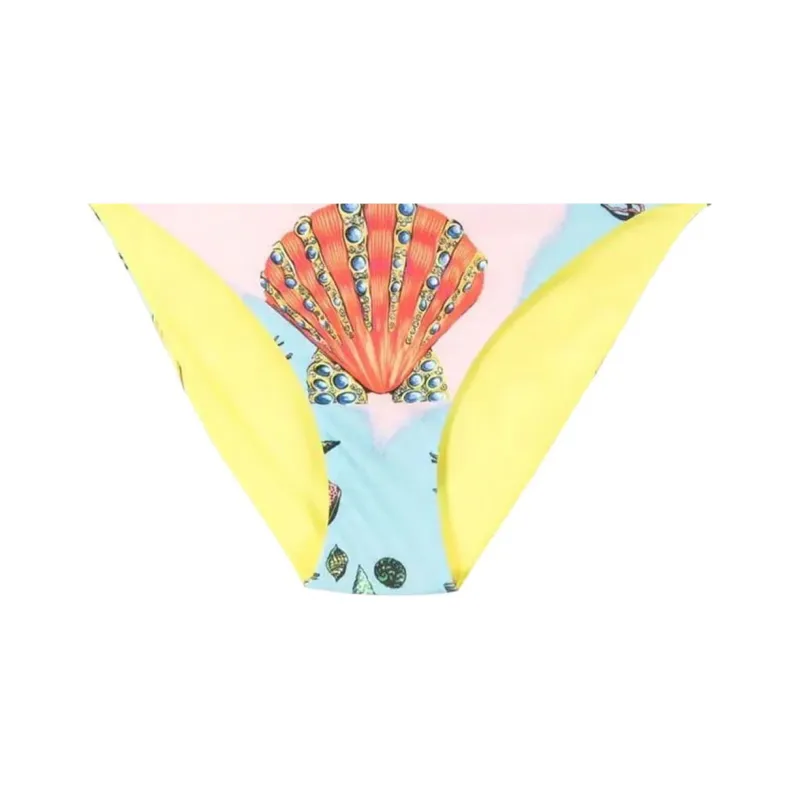 VERSACE Graphic Printed Tied Bikini Buttom-1