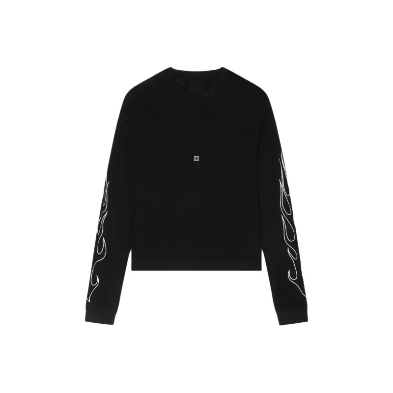 Givenchy Boxy Fit Long Sleeve T Shirt-0