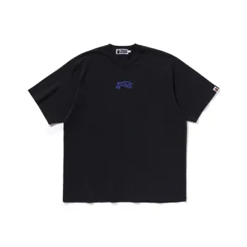 A BATHING APE Garment Dye Logo Relaxed Fit Tee