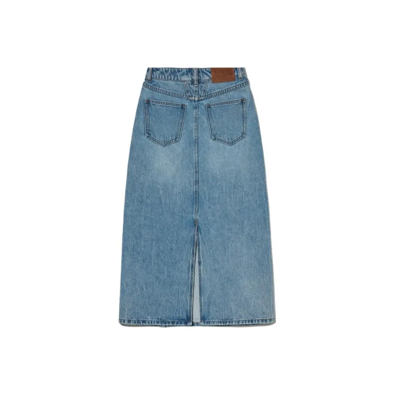 MARITHE FRANCOIS GIRBAUD Denim Long Skirt Women's-1