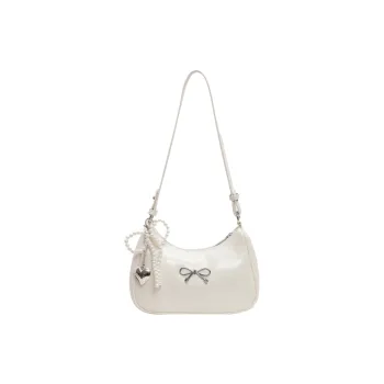 Yalu PU Shoulder Bag Crossbody Bag Women's Ecru/Silver Black/Red/Brown