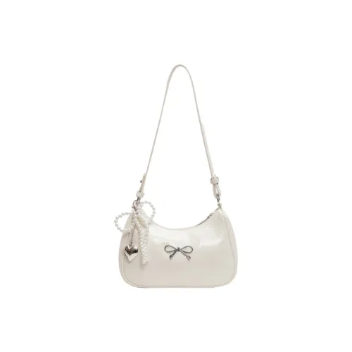 Yalu PU Shoulder Bag Crossbody Bag Women's Ecru/Silver Black/Red/Brown
