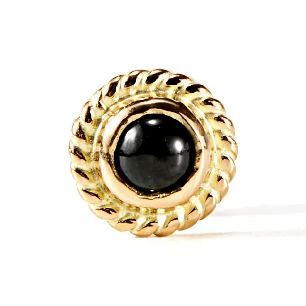 GOD SUNS 18K Gold Stud Earrings Unisex-1