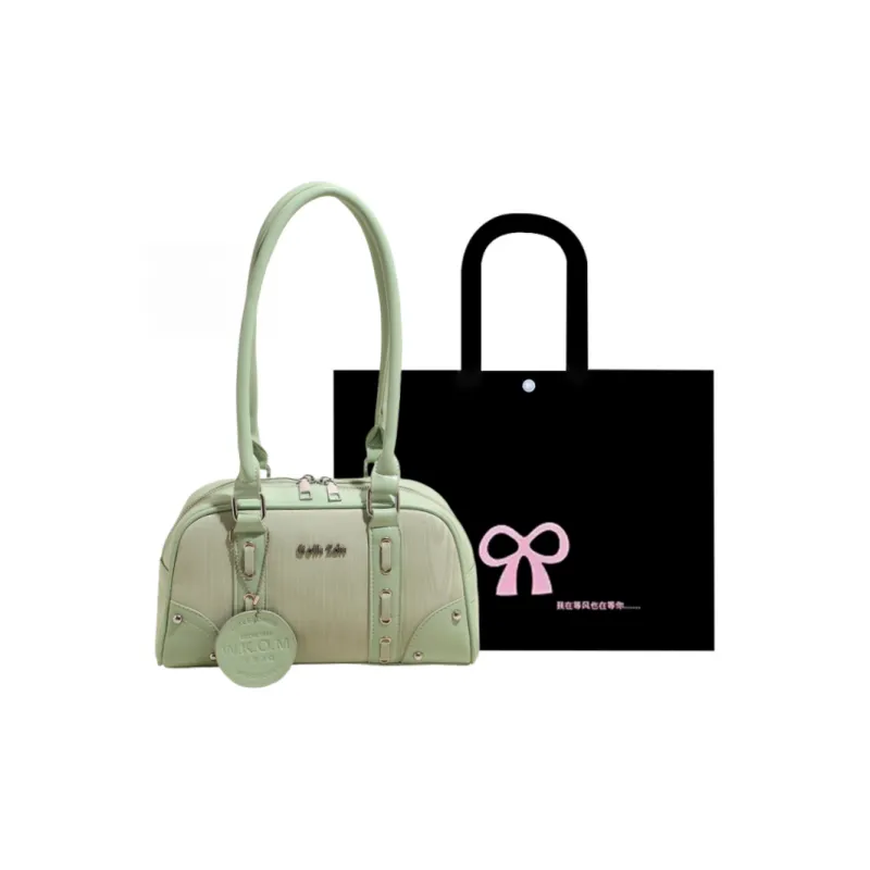 HACIN PU Shoulder Bag Women's Ivory/Silver/Black/Yellow/Green-15