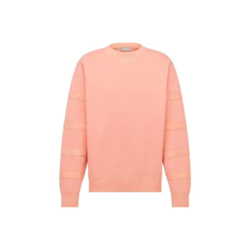 DIOR Sweatshirts Men Peach Pink-0