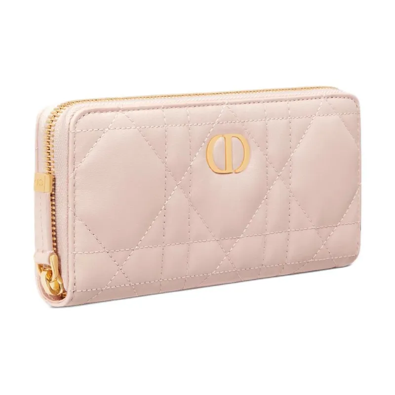 DIOR Miss Caro Small Lambskin Wallet Women's Pink-1