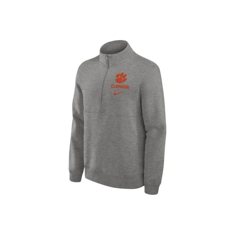 Nike Clemson Tigers Primetime Club Men's Nike College 1/2 Zip Crew-0