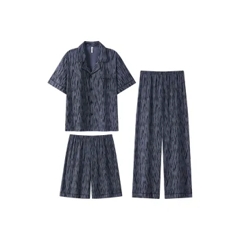 XIAFENYAN Pajama Set Men's Gray