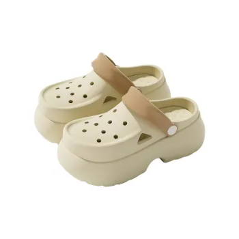 Soft Dopamine Dressing Platform Clogs, Summer Air EVA Height Increasing Versatile Urban Chic Style Slippers, Women's