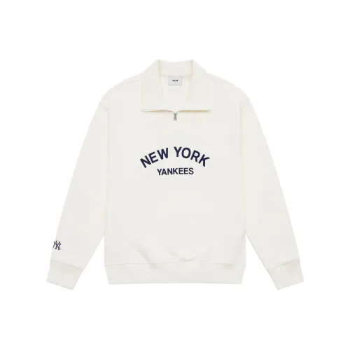 MLB MLB Preppy Style Collection New York Yankees Sweatshirt Unisex Cream