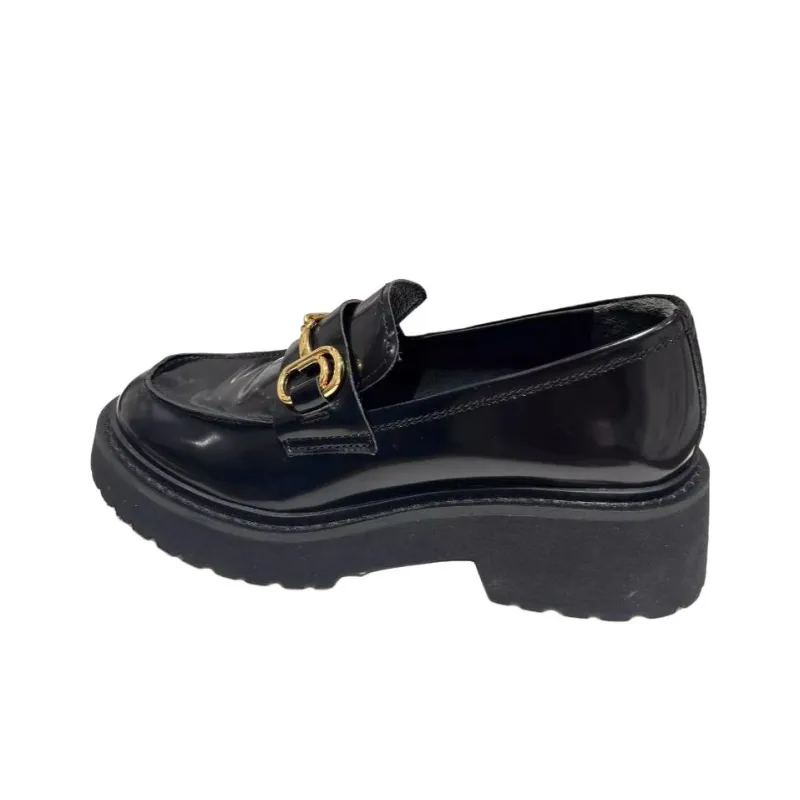 Staccato Loafers 5cm Women's Black-3