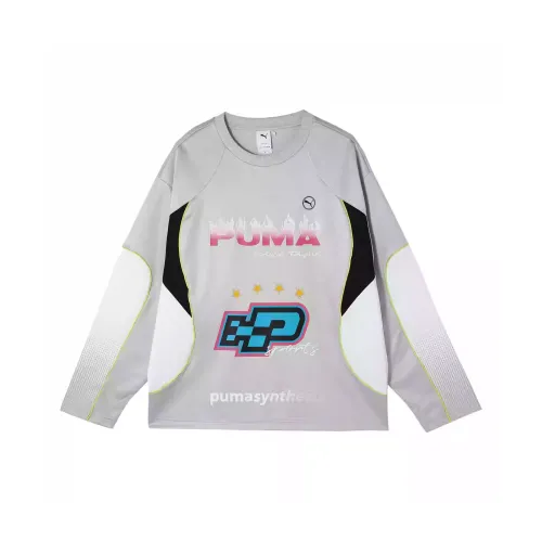 PUMA BEYOND THE SPEED LONGSLEEVE JERSEY T Shirt Unisex Gray