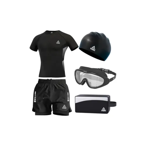 PEAK Swimming Sets Outdoor Seaside Swimming Pool And Hot Spring Men's Black