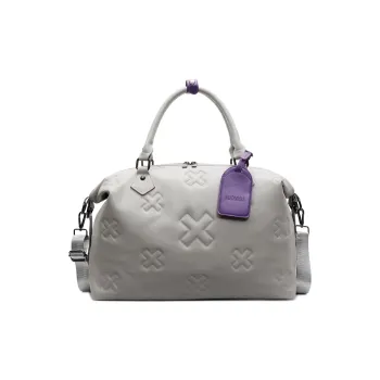 HACIN Pu Travel Bag Unisex Gray/Black/Brown