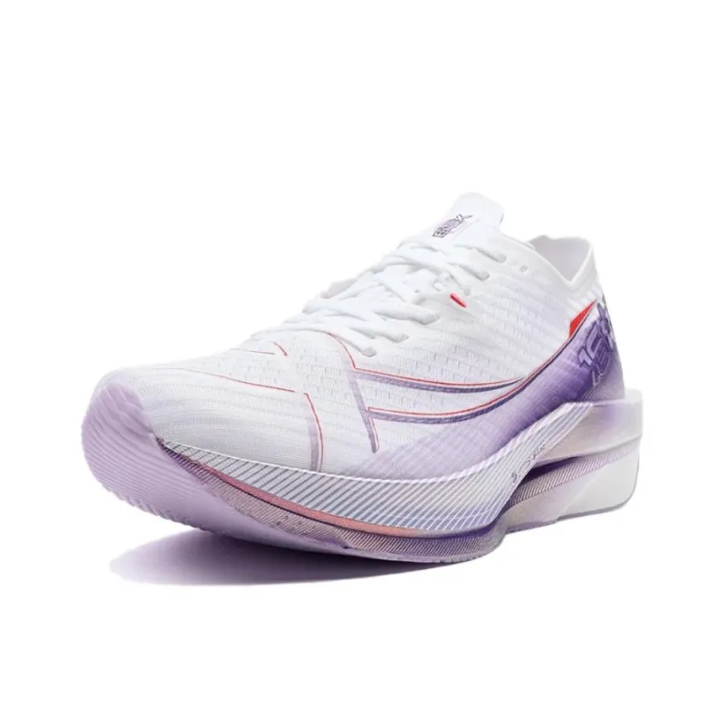 XTEP 160X 6.5 Slip Resistant Coverage Low Top Casual Running Shoes Men's White Purple-1
