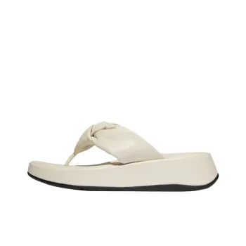 FITFLOP Rubber Sole Abrasion Resistant Flip Flops Women's Beige