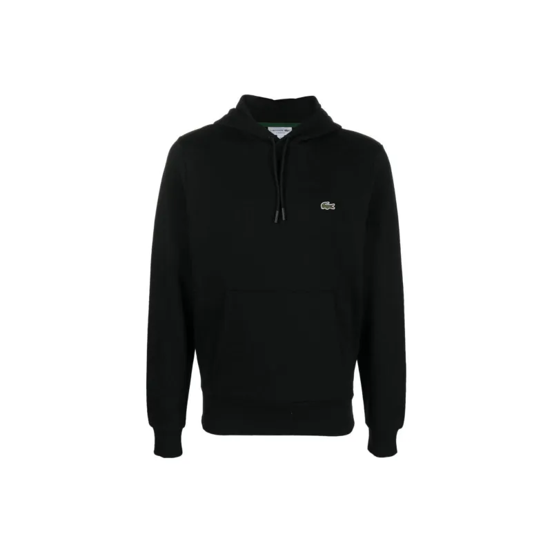 LACOSTE Logo patch Cotton Hoodie-0