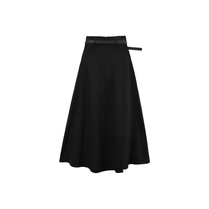 A Paradise For Awakening Casual Long Skirt Women's Black-1