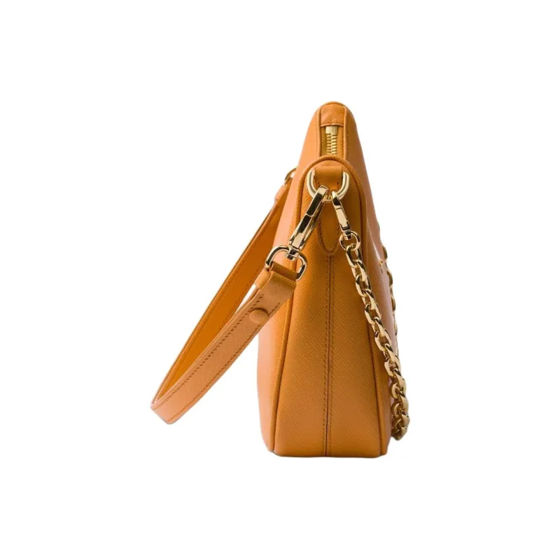 PRADA Re EditionSaffiano Calfskin Shoulder Bag Mini Women's Amber-2