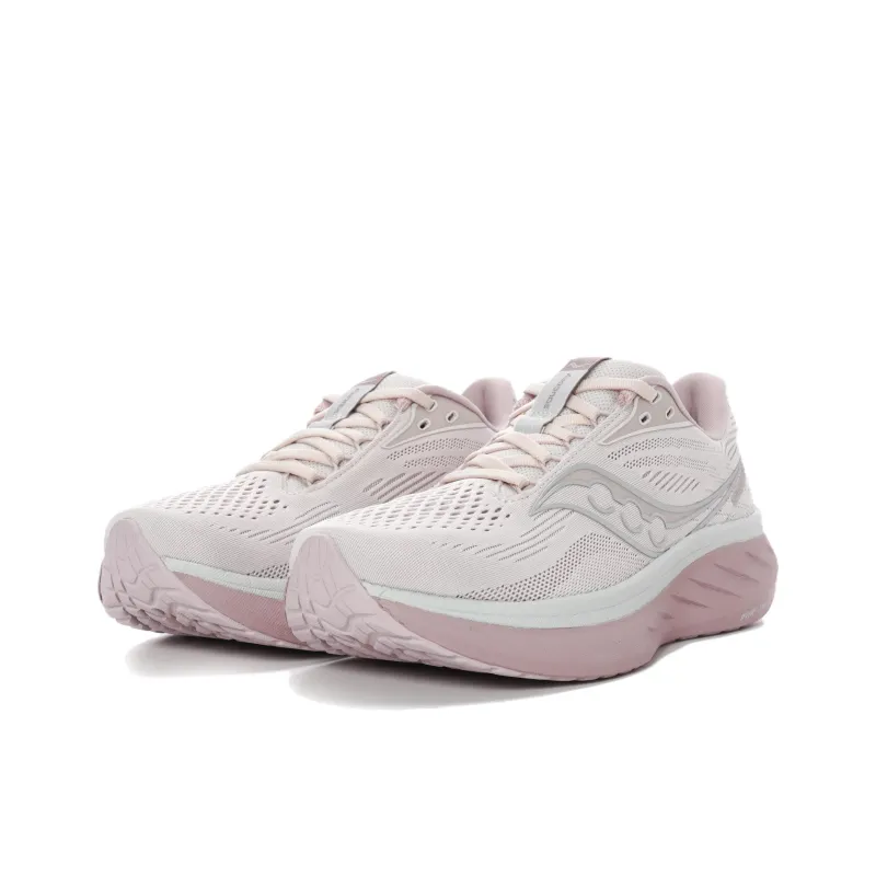 Saucony Anti Slip Wear Resistant Low Top Running Shoes Women's Pink-3