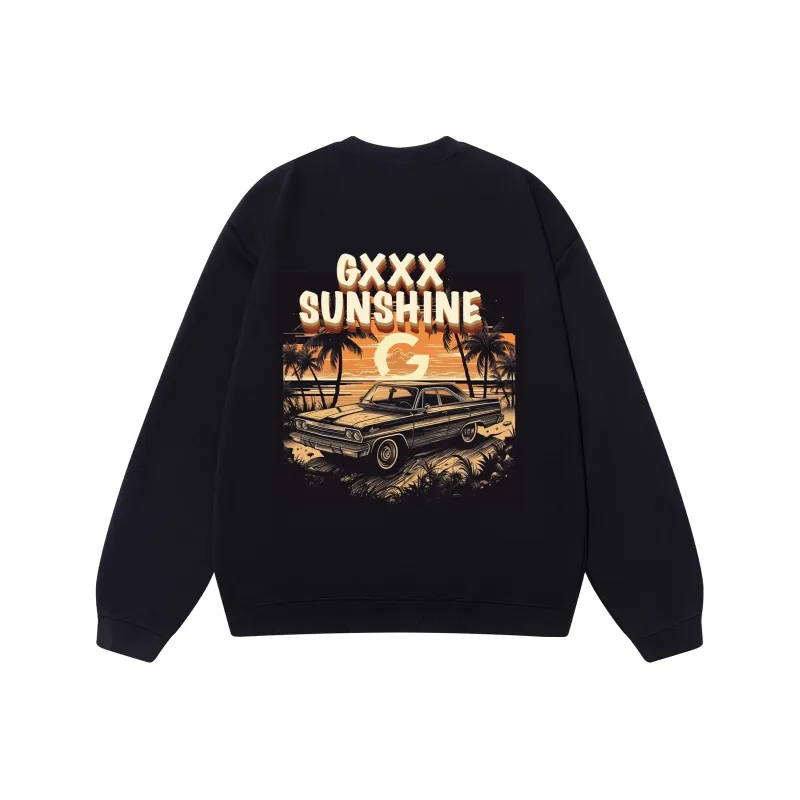GXXX Pullover Crew Neck Sweatshirt Unisex-0