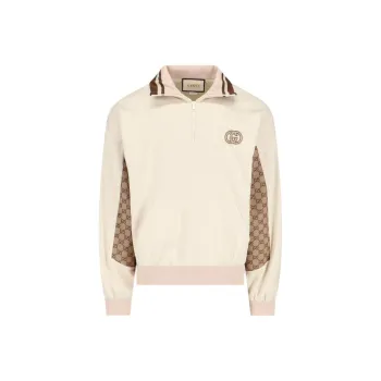 GUCCI Technical Jersey Half Zip Jacket