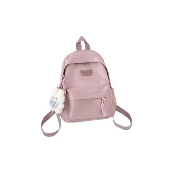 URBAN FOREST Nylon Backpack Unisex Purple/Green/Pink/Ivory/Black