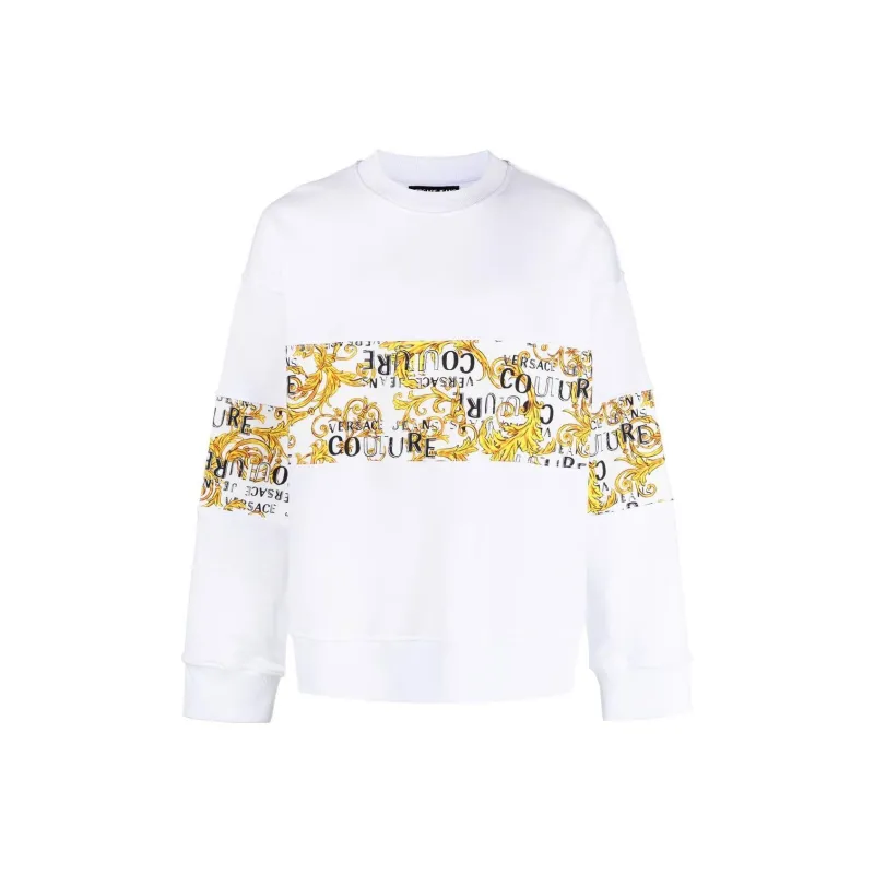 VERSACE JEANS COUTURE Sweatshirts Men White-0