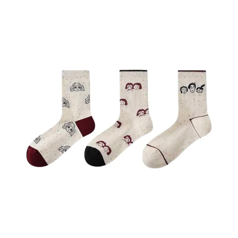 MADALLO Mid Calf Socks Women's 3 Pack-1