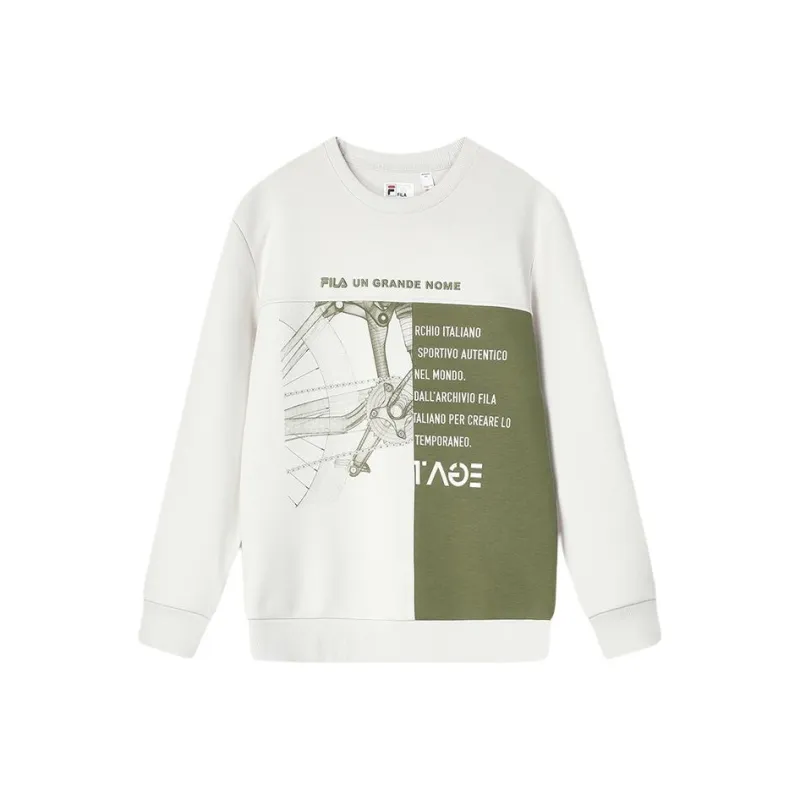FILA Sweatshirt Men's White Sand Gray-0