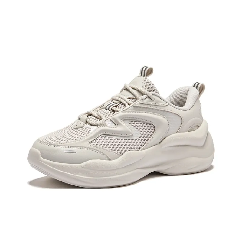 Erke Anti Slip Wear Resistant Low Top Casual Shoes Women's Wild Gray-2