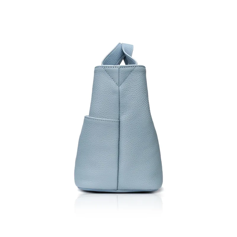 ROBERTA DI CAMERINO Cow Leather Basket Bag Handbag Women's Haze Blue/Elephant Gray-2